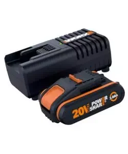 Set caricabatteriae batteria worx "wa3601" 20v 2.0ah 20v Professionale